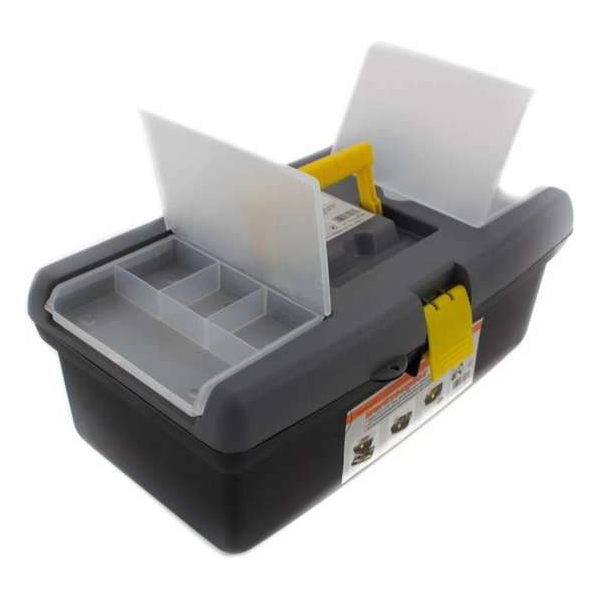 Mannesmann Gereedschapskoffer - Leeg - 2 Uitschuifbare assortimentsdozen - 40 x 24 x 25 cm Mannesmann Gereedschapskoffer - Leeg - 2 Uitschuifbare assortimentsdozen - 40 x 24 x 25 cm
