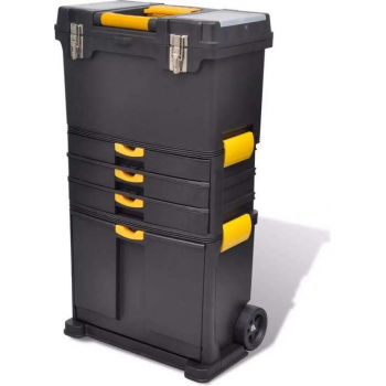 VidaXL Grote Gereedschapskist 46x28x82 cm - Trolley - Exclusief gereedschap