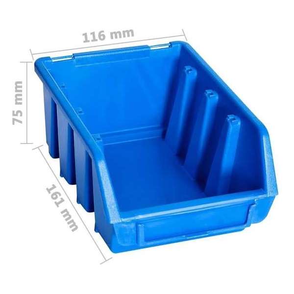 Stapelbakken 20 st kunststof blauw VDXL_146284 Stapelbakken 20 st kunststof blauw VDXL_146284