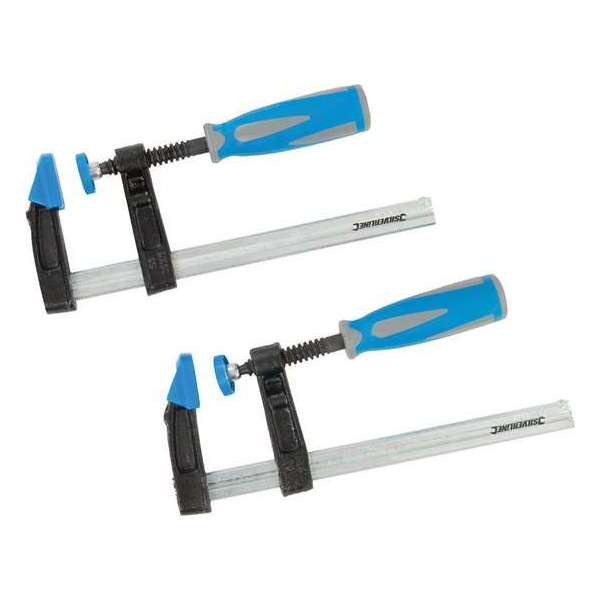 Silverline 590588 2 Delige F-klemmen set - 150 x 50mm Silverline 590588 2 Delige F-klemmen set - 150 x 50mm
