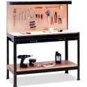 Werkbank / werktafel - Metaal / MDF - Incl. ophangwand & lade