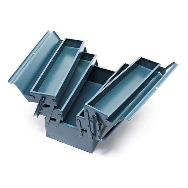 Gereedschapskist 530 x 200 x 200 mm met 5 compartmenten en handvat Gereedschapskist 530 x 200 x 200 mm met 5 compartmenten en handvat