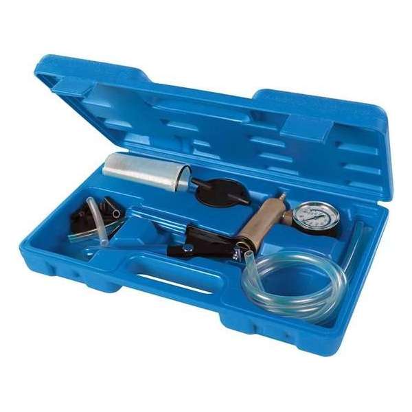 Silverline Vacuüm Tester / Remontluchter Set - 16 Delig Silverline Vacuüm Tester / Remontluchter Set - 16 Delig