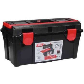 Tayg Gereedschapskist - 58x28.5x29 cm - zwart en rood - TG34