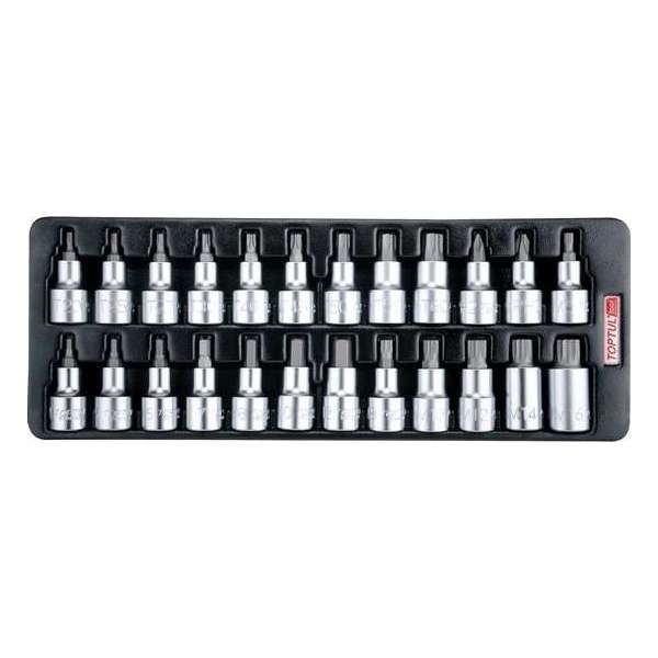 Inleg plastic 1/2 aandrijving ph, inbus, torx en spline bits Inleg plastic 1/2 aandrijving ph, inbus, torx en spline bits