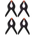 12x Zwarte Hobby Lijmklemmen - 10cm - Marktkraam Klemmen - Hobbyklemmen - 12 Stuks
