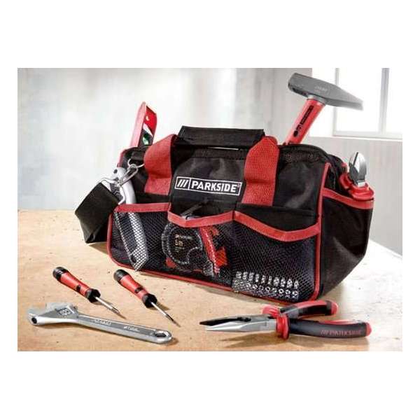 PARKSIDE® Gereedschapstas inclusief gereedschap - 23-delige set - Uitgebreide gereedschapsset in een handige bewaartas PARKSIDE® Gereedschapstas inclusief gereedschap - 23-delige set - Uitgebreide gereedschapsset in een handige bewaartas