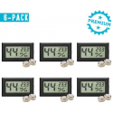 Qitch&Quisine - Hygro - Vochtmeter - Hygrometer - Hygrometer Met Batterijen - Zwart - Inc