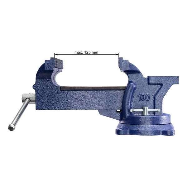 Bankschroef aambeeld voor werkbank 100 mm draaibaar 401124 Bankschroef aambeeld voor werkbank 100 mm draaibaar 401124