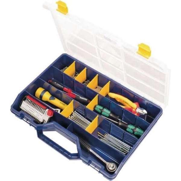 Tayg Assortimentsdoos 21-vaks 46 Cm Polypropyleen Blauw/geel Tayg Assortimentsdoos 21-vaks 46 Cm Polypropyleen Blauw/geel