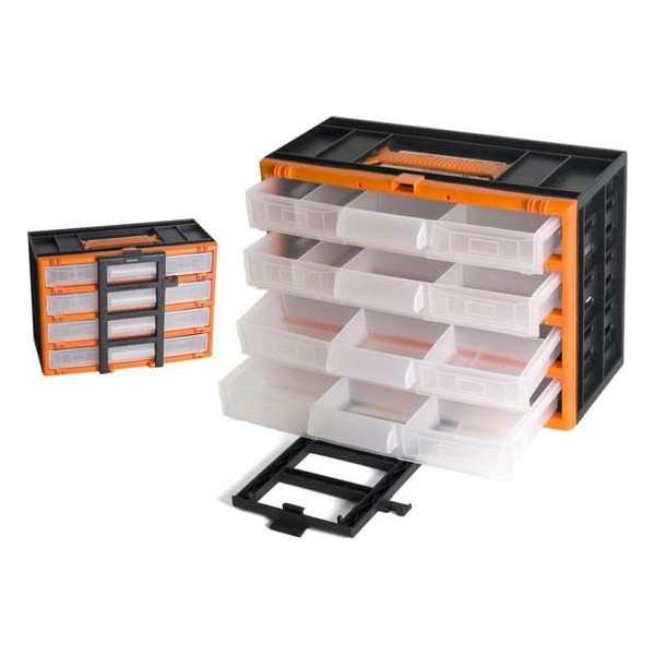 Gerimport Gereedschapskoffer Organizer 31 X 16 X 22 Cm Zwart Gerimport Gereedschapskoffer Organizer 31 X 16 X 22 Cm Zwart
