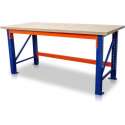 Paktafel - Werkbank Tegometall met extra dik (40mm) multiplex werkblad