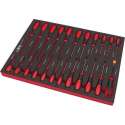 HBM Professionele 23 Delige Schroevendraaierset Foam Inlay voor HBM Gereedschapswagen