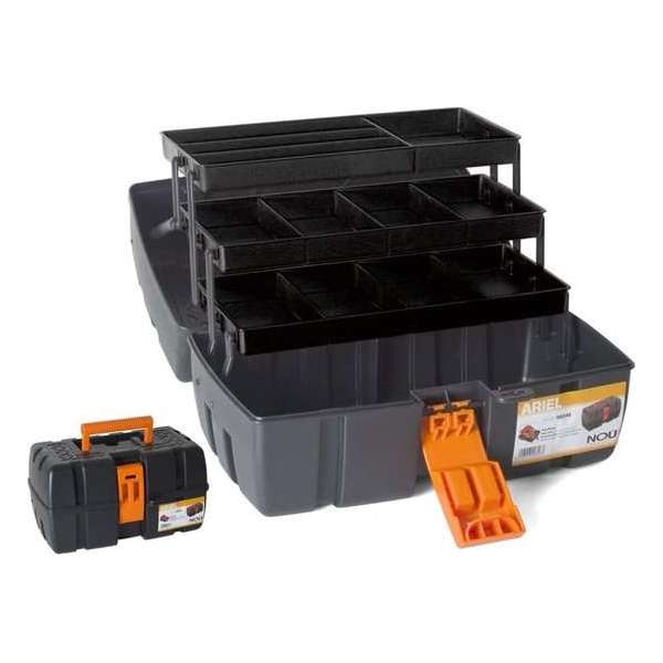Gerimport Gereedschapskoffer 35 X 20 X 20 Cm Zwart Gerimport Gereedschapskoffer 35 X 20 X 20 Cm Zwart