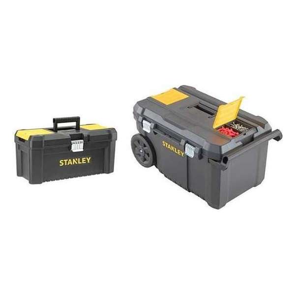 Stanley stst1-81697 Essentials Gereedschapswagen 50L + gereedschapskoffer 16" Stanley stst1-81697 Essentials Gereedschapswagen 50L + gereedschapskoffer 16"