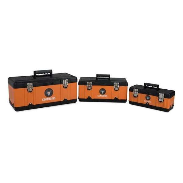 Centurius Gereedschapskofferset - 3-delig Zwart, Oranje Centurius Gereedschapskofferset - 3-delig Zwart, Oranje