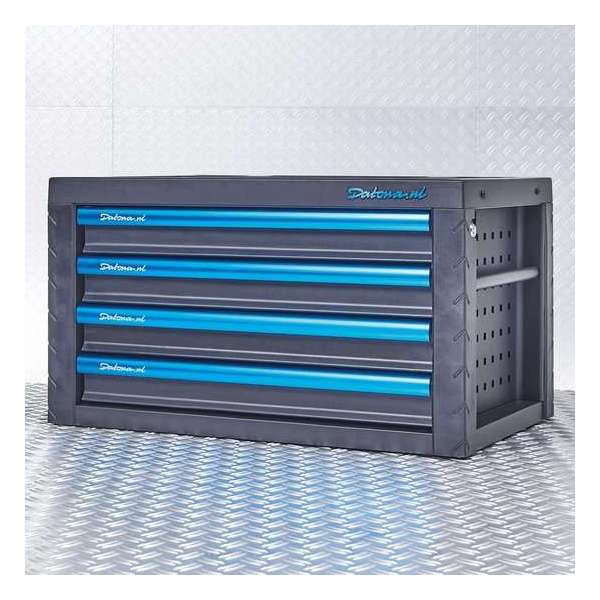 Datona® Gereedschapskist Black-Line met 4 laden - Zwart Datona® Gereedschapskist Black-Line met 4 laden - Zwart