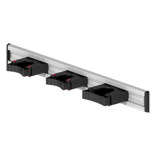Toolflex - Aluminium Gereedschapsrail met 3 Houders - 50cm Toolflex - Aluminium Gereedschapsrail met 3 Houders - 50cm