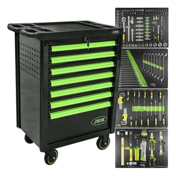 JBM Tools | Complete Gereedschapswagen gevuld JBM Tools | Complete Gereedschapswagen gevuld