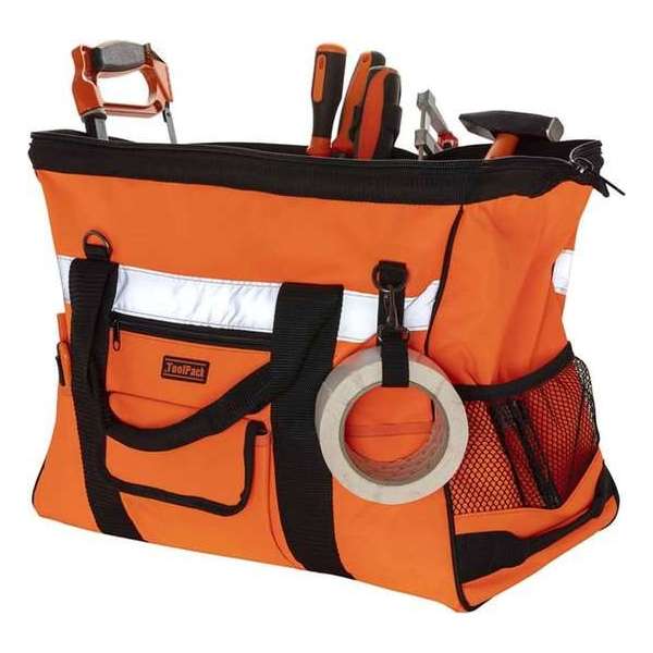 Toolpack Gereedschapstas hoge zichtbaarheid Prominent oranje en zwart Toolpack Gereedschapstas hoge zichtbaarheid Prominent oranje en zwart