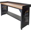 Datona® Werkbank PRO - bamboe werkblad - legbord - 200 cm -  Zwart