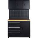 Werkbank garage 120 cm met gereedschapskasten