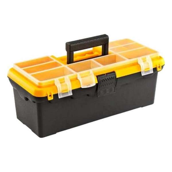 Hega Gereedschapskist Bricohega 38 X 18 X 14,5 Cm Zwart/geel Hega Gereedschapskist Bricohega 38 X 18 X 14,5 Cm Zwart/geel