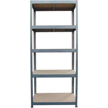 Opbergrek met 5 planken of werkbank, 875 kg laadvermogen, 45 x 90 x 180 cm