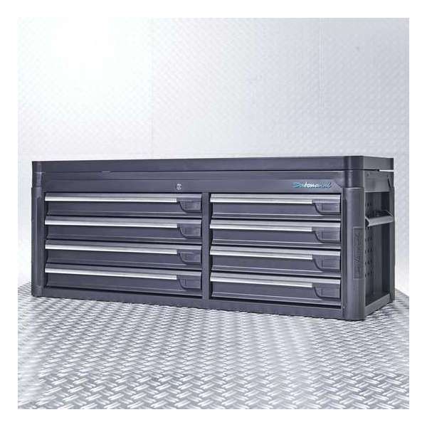 Datona® Gereedschapskist tech-line 125 cm - Mat Zwart Datona® Gereedschapskist tech-line 125 cm - Mat Zwart