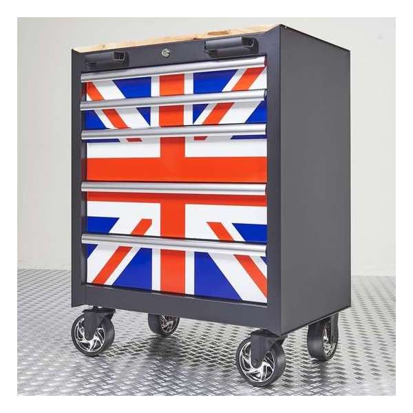 Datona® Gevulde gereedschapswagen Engels gereedschap 5 lades 3 lades gevuld - Mat Zwart Datona® Gevulde gereedschapswagen Engels gereedschap 5 lades 3 lades gevuld - Mat Zwart