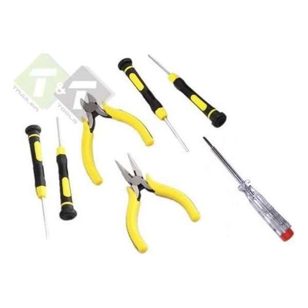 Handgereedschap set, Elektronica gereedschap set, 7 dlg, Benson Handgereedschap set, Elektronica gereedschap set, 7 dlg, Benson