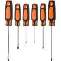 Schroevendraaier set plat en kruiskop 6-delig - PHO/PH1/PH2 - 3/5/6mm - Gereedschap set voor in huis - Schroevendraaiertjes