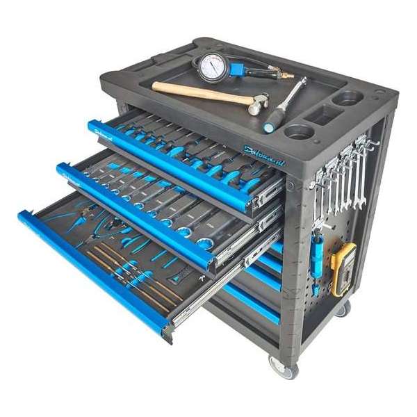 Datona® Gevulde gereedschapswagen Basic PRO 7 lades 3 lades gevuld - Zwart Datona® Gevulde gereedschapswagen Basic PRO 7 lades 3 lades gevuld - Zwart