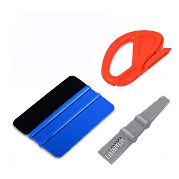 WiseGoods - Raamfolie Kit - Ramen - Auto - Autowrap - Folie Set - Schraper - Mesje WiseGoods - Raamfolie Kit - Ramen - Auto - Autowrap - Folie Set - Schraper - Mesje