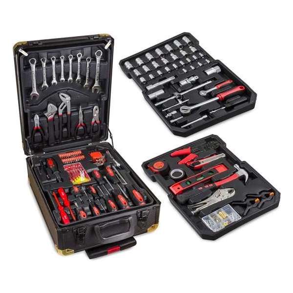 Hanse Werkzeuge Blackline Gereedschapskoffer - 187 delig - Chroom Vanadium Hanse Werkzeuge Blackline Gereedschapskoffer - 187 delig - Chroom Vanadium