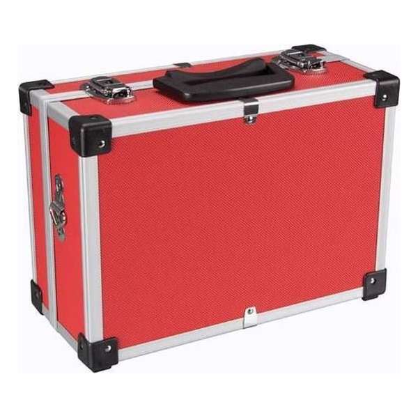 ALUMINIUM GEREEDSCHAPSKOFFER - 320 x 230 x 155 mm - ROOD ALUMINIUM GEREEDSCHAPSKOFFER - 320 x 230 x 155 mm - ROOD