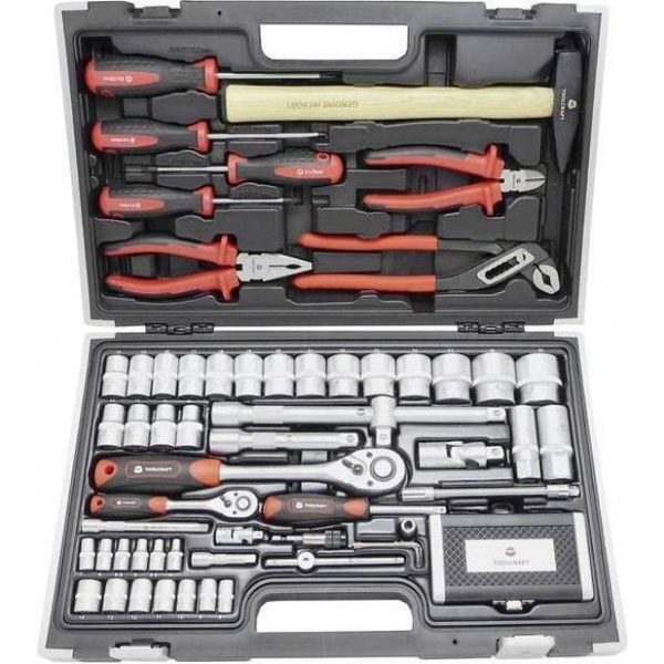 TOOLCRAFT HT03408 819444 Gereedschapsset Professioneel In koffer 109-delig TOOLCRAFT HT03408 819444 Gereedschapsset Professioneel In koffer 109-delig