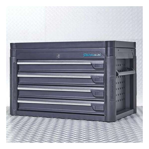 Datona® Gereedschapskist tech-line 80 cm - Mat Zwart Datona® Gereedschapskist tech-line 80 cm - Mat Zwart