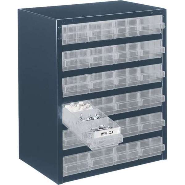 Raaco Assortimentskast - 24 laden - Metaal - 137577 Raaco Assortimentskast - 24 laden - Metaal - 137577
