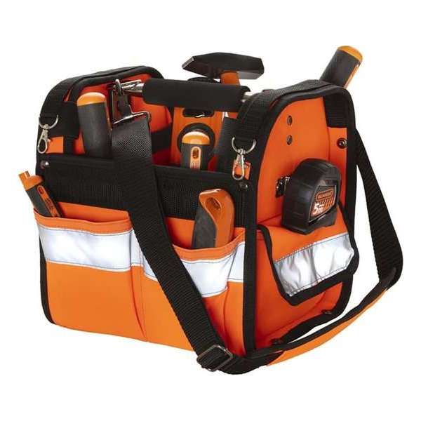 ToolPack 362.061 Distinct Hi-Vis Gereedschapstas met metalen draagbeugel - Compact ToolPack 362.061 Distinct Hi-Vis Gereedschapstas met metalen draagbeugel - Compact