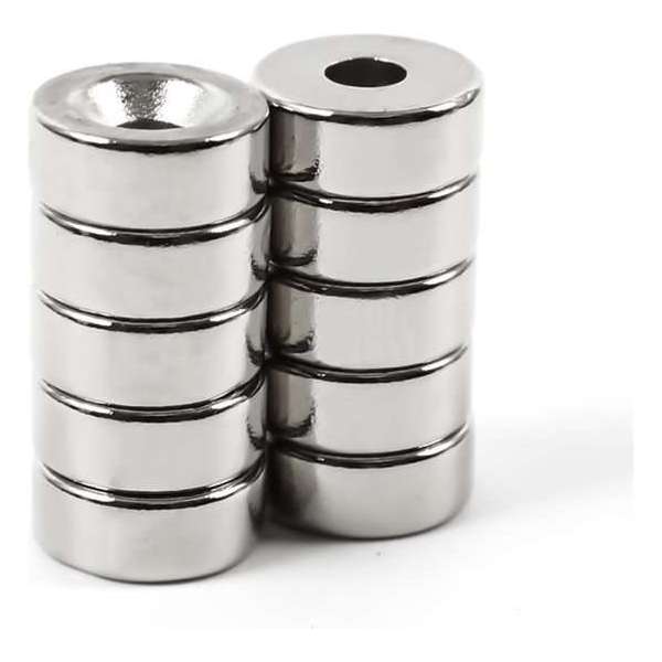 magneet ring 12*5 verzonken gat 4 mm 25 stuks magneetringen magneet ring 12*5 verzonken gat 4 mm 25 stuks magneetringen