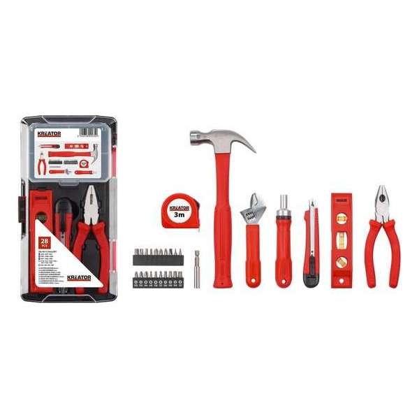 Kreator KRT951014 gemengde gereedschapsset 28DLG Kreator KRT951014 gemengde gereedschapsset 28DLG