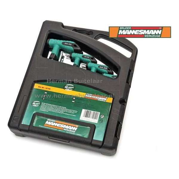 Mannesmann T-greep Inbus - Torx 16 delig 18190 Mannesmann T-greep Inbus - Torx 16 delig 18190