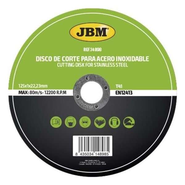 JBM Tools slijpschijf | 125 x 1 mm | Geschikt voor Rvs | JBM Tools slijpschijf | 125 x 1 mm | Geschikt voor Rvs |