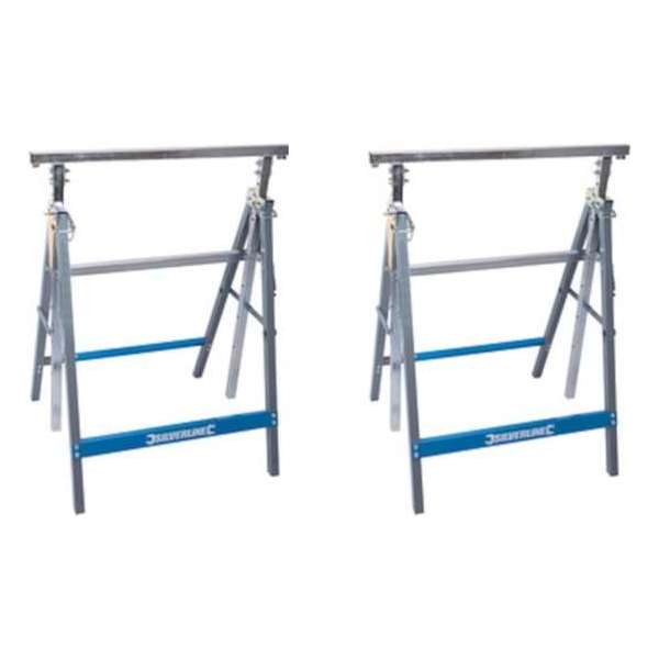 Silverline 'Heavy-Duty' schraag 150 kg - Set van 2 Silverline 'Heavy-Duty' schraag 150 kg - Set van 2
