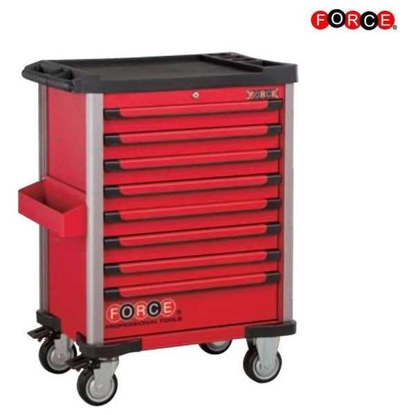 FORCE 258-delige gereedschapswagen rood FORCE 258-delige gereedschapswagen rood