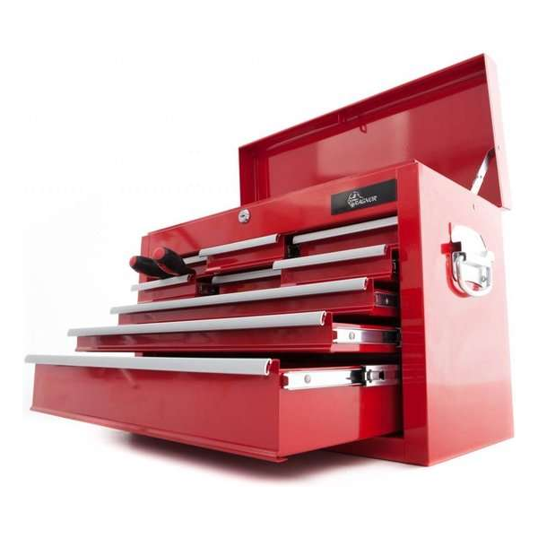 Ragnor Gereedschapskist `Hela` leeg - 9 Lades - Rood - Inclusief anti-slipmatten Ragnor Gereedschapskist `Hela` leeg - 9 Lades - Rood - Inclusief anti-slipmatten