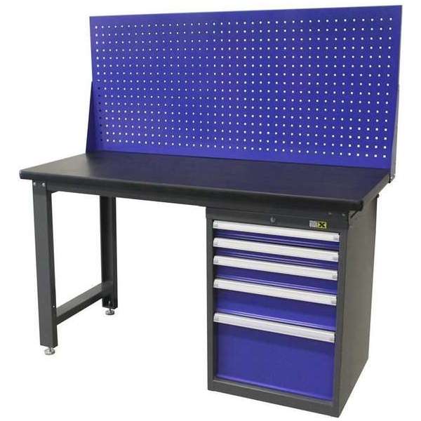 Werkbank MW 150cm met achterwand en ladenkast Werkbank MW 150cm met achterwand en ladenkast