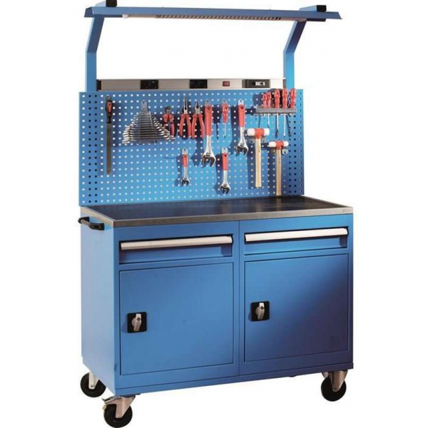 Huvema Werktafel BL 2C, 2D 1120x570x1970 WB Huvema Werktafel BL 2C, 2D 1120x570x1970 WB