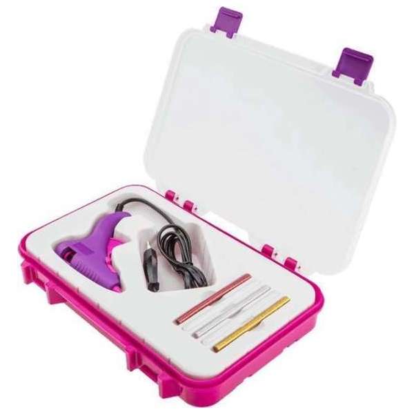 TOPEX gereedschap kist - 1 Lijmpistool met 5 lijmsticks - in een kistje TOPEX gereedschap kist - 1 Lijmpistool met 5 lijmsticks - in een kistje